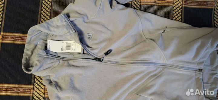 Разминочные куртка р.42-44 adidas флис лыжная