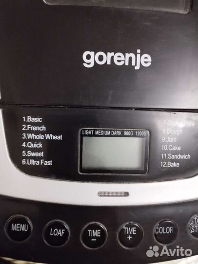 Хлебопечка gorenje