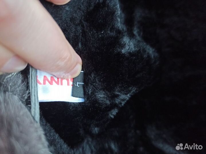 Берет женский зимний экомех 