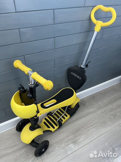 Самокат Божья коровка 3 в 1