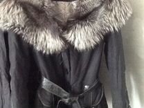 Куртка зимняя с капюшоном из чернобурки. Италия