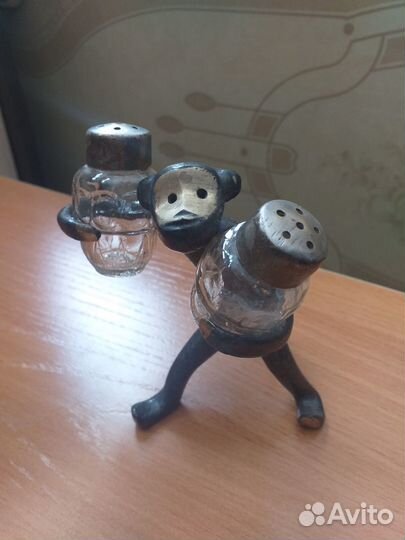 Подставка для специй Обезьянка из бронзы, СССР