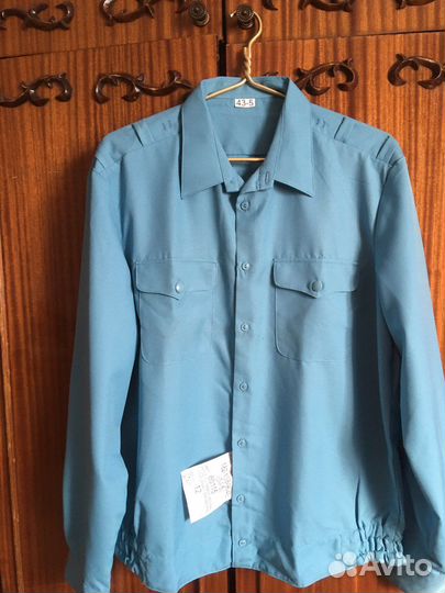 Рубашка мчс голубая, новая, большого размера