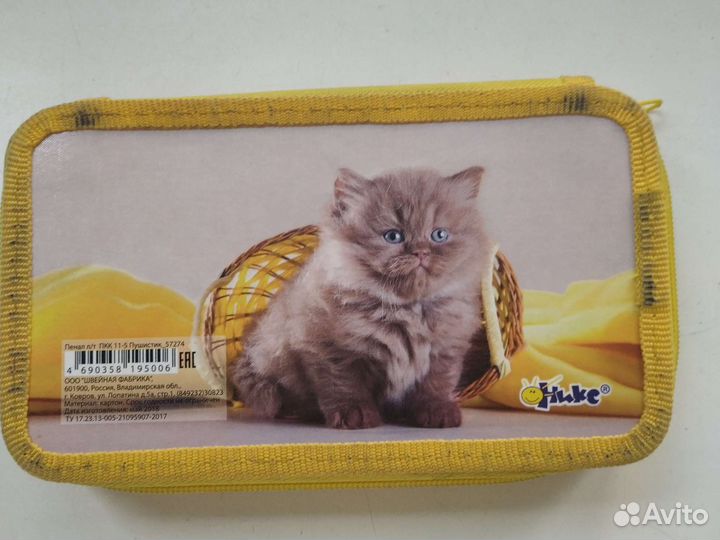 Пенал школьный для девочки