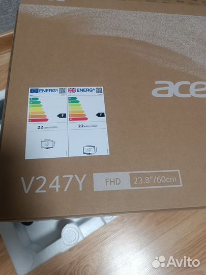 Монитор acer 24дюйма. Новый