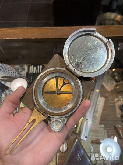 Компас старинный СССР завод Геоприборцветмет