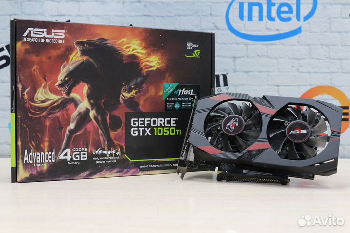 Видеокарта asus Cerberus GTX 1050 Ti OC 4GB