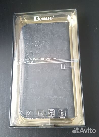 Чехол на iPhone X (айфон 10) кожаный/ силиконовый