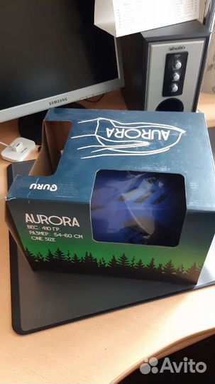 Каска guru aurora цвет синий