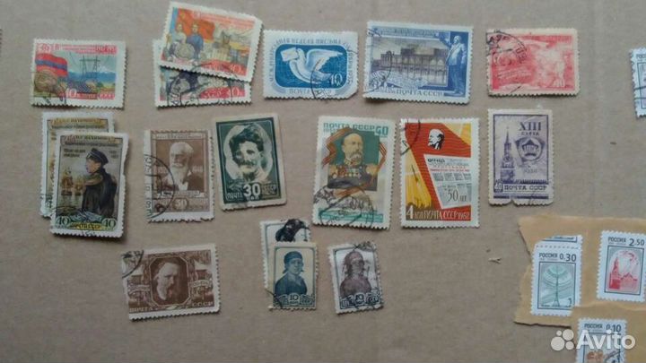 Почтовые марки СССР (1960-90) + несколько России