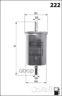 Фильтр топливный ELE6126 Mecafilter