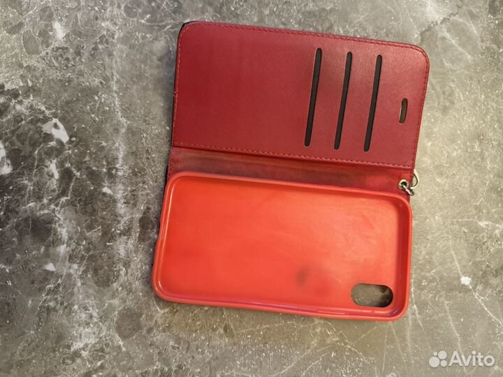 Кожаный чехол на iPhone X