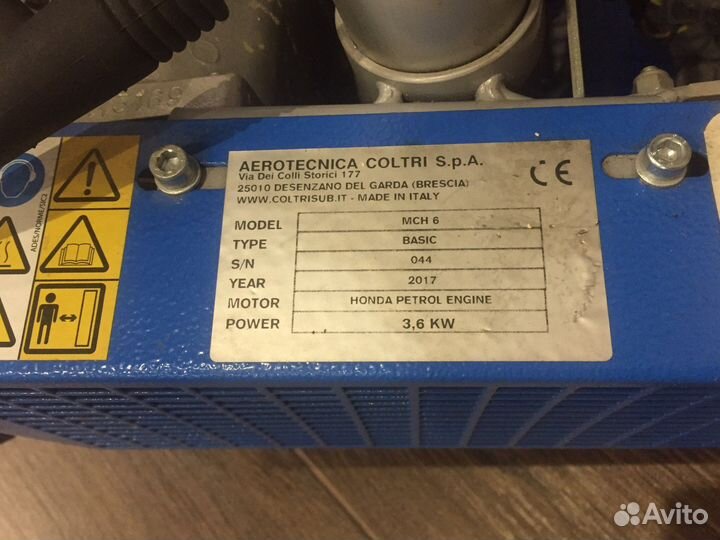 Компрессор для дайвинга coltri MCH-6