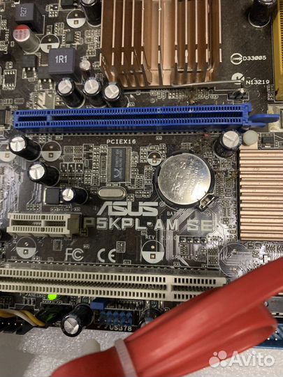 Материнская плата с процессором