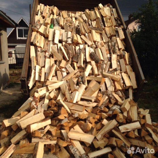 Колотые березовые дрова. Естественной сушки