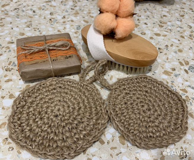 Эко губка из джута