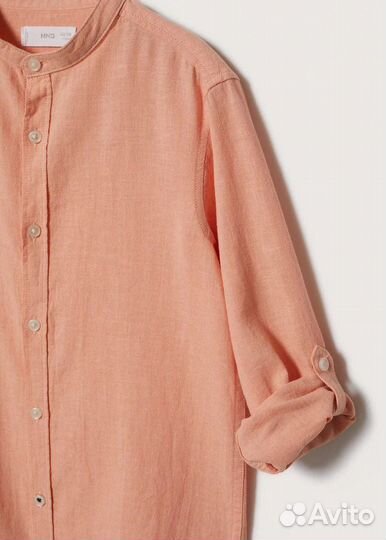 Рубашка Mango Kids 8,9,11-12 лет лён