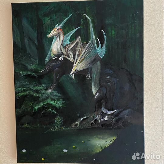Картина дракон. 40x50