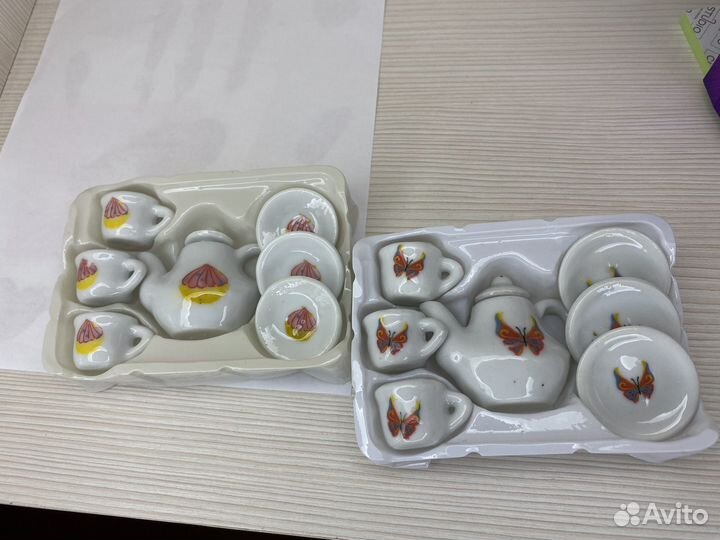 Набор керамической посуды для кукол