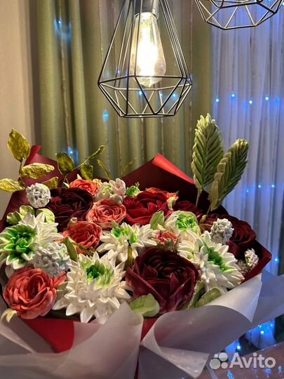 Съедобные букеты из зефира