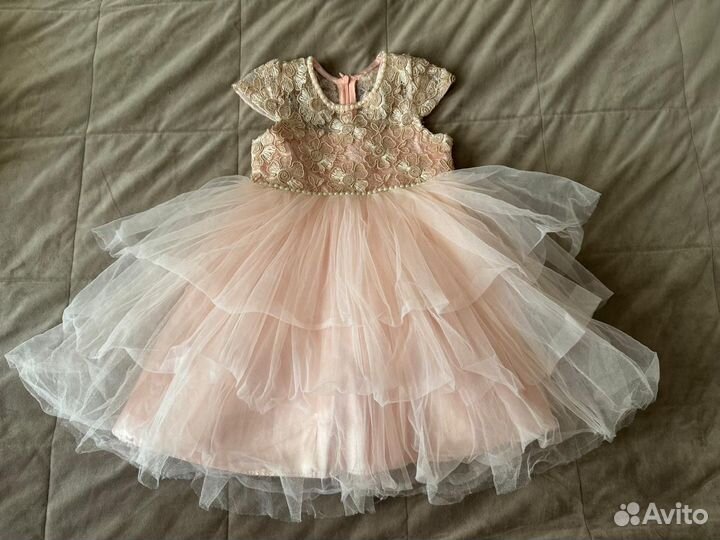 Нарядное платье для девочки 92 98 104