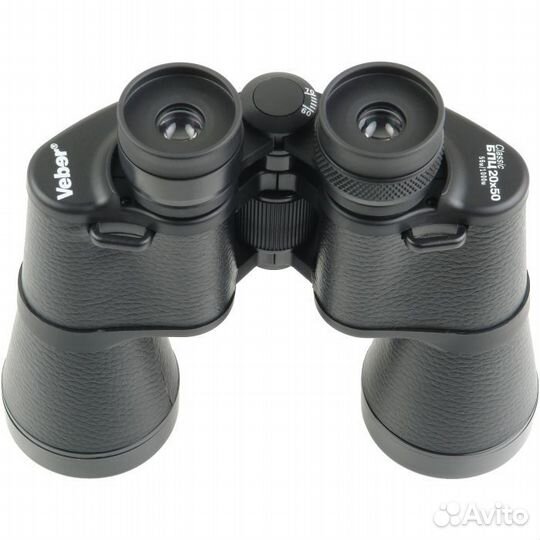 Бинокль Veber Classic бпц 20x50 VL черный, кожа