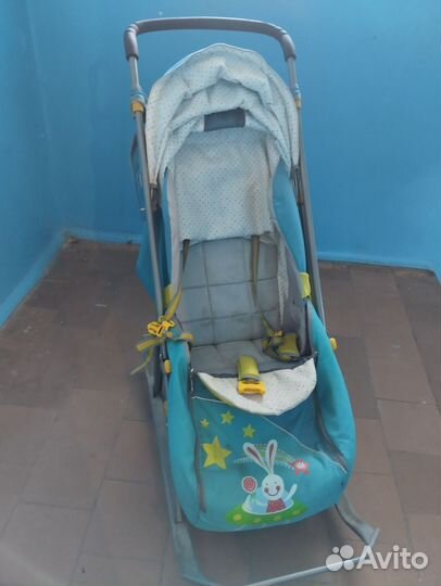 Детские санки коляска бу