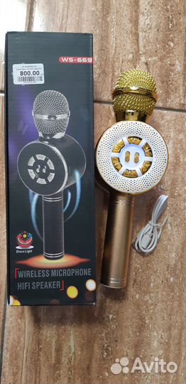 Микрофон для караоке беспроводной bluetooth