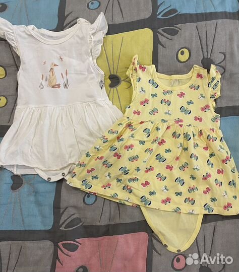 Одежда пакетом на девочку 4-6 месяцев