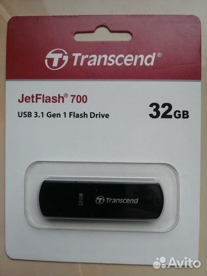Флешка USB 3.1 Gen Transcend Jetflash 700 32гб