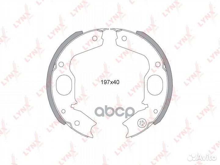 Колодки тормозные барабанные BS-5505 lynxauto