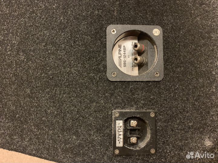 Сабвуфер alpine sbg 1244bp