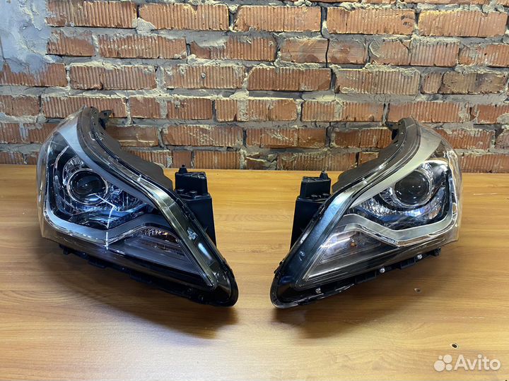 Hyundai solaris 1 рестайлинг фары bi led aozoom