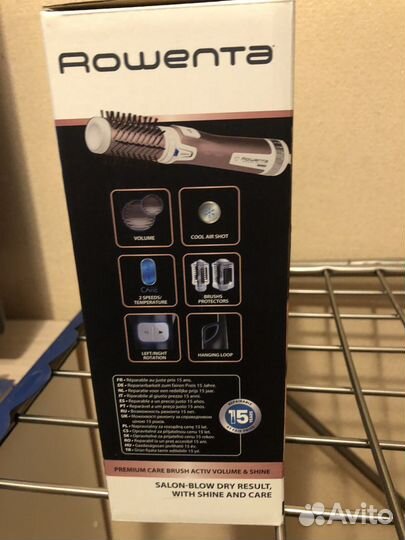 Фен щетка rowenta новая