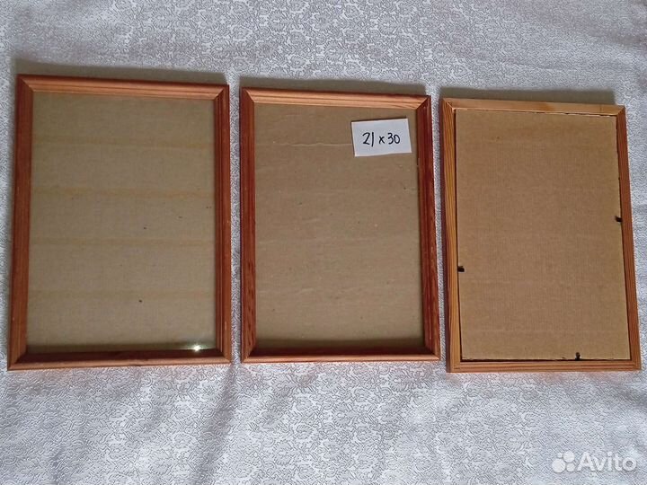 Рамки для фото, дерево+стекло