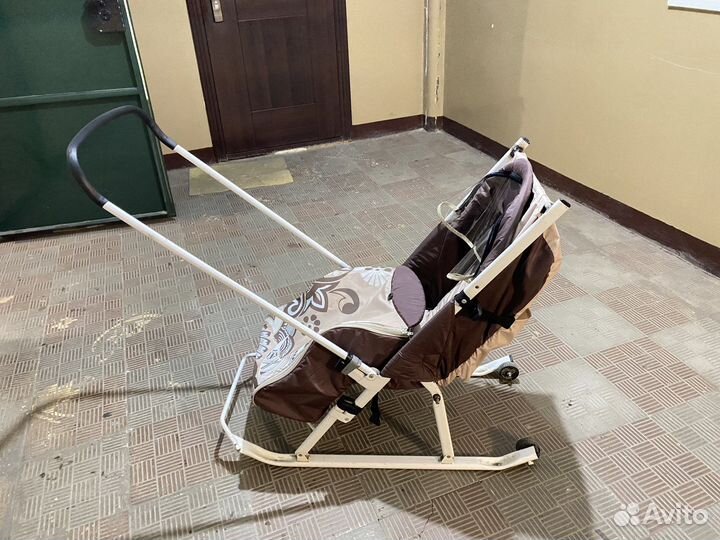 Санки коляска, детские санки бу