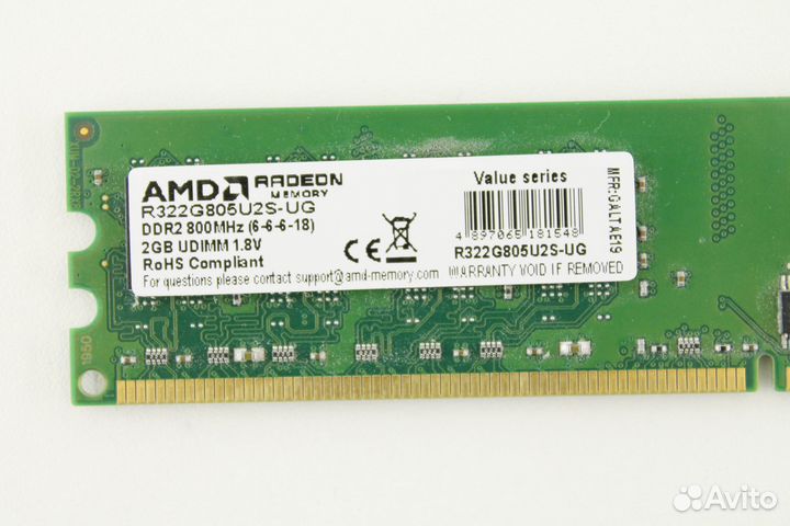 Оперативная память DDR2 2 GB 800 MHz AMD R3