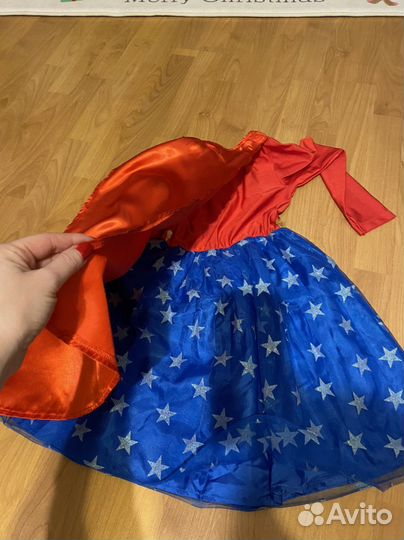 Костюм платье девочка Супергерой HM 6-8 лет