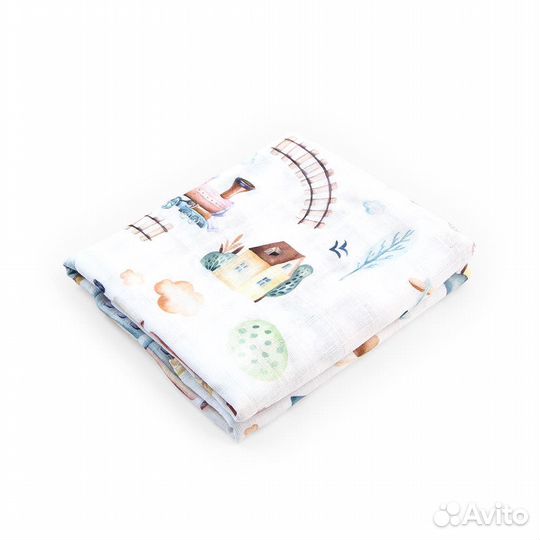 Пеленка-простынь Золотой Гусь муслиновая