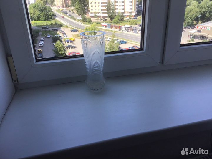 Ваза хрустальна