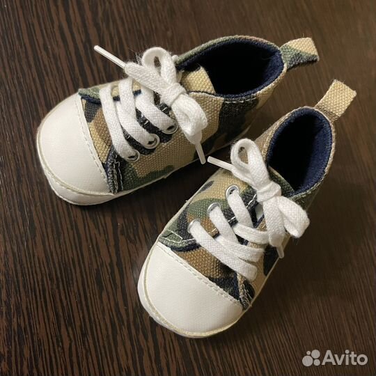 Пинетки кеды для малыша 3-6 мес