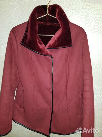 Дубленка женская искуственная 48