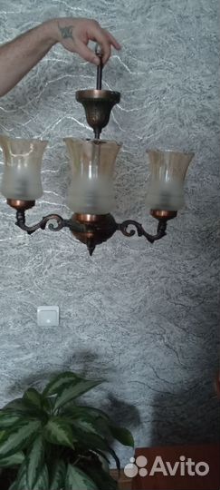 Люстра потолочная подвесная бу