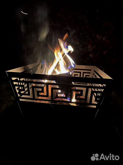 Костровая чаша с дизайном