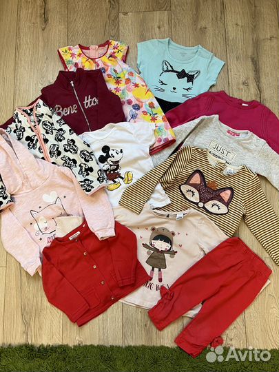 Вещи пакетом на девочку 80-86