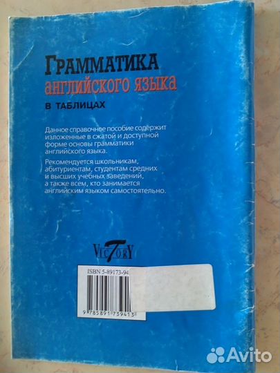 Грамматика английского языка в таблицах