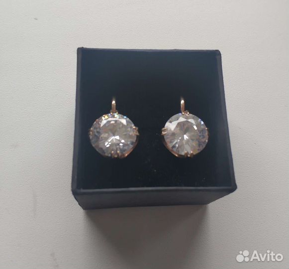 Серьги горный хрусталь