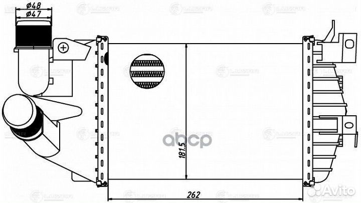 Интеркулер opel astra H (04) /zafira B (05) lric