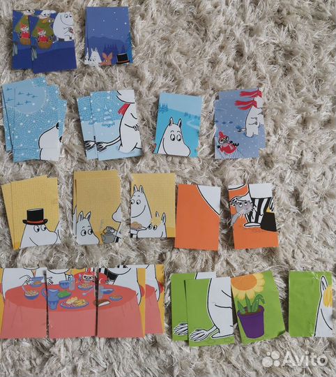 Карточки Муми трогательная зима