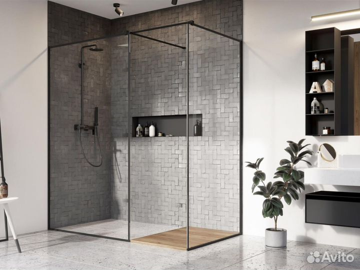 Ограждения для душа с матовым стеклом